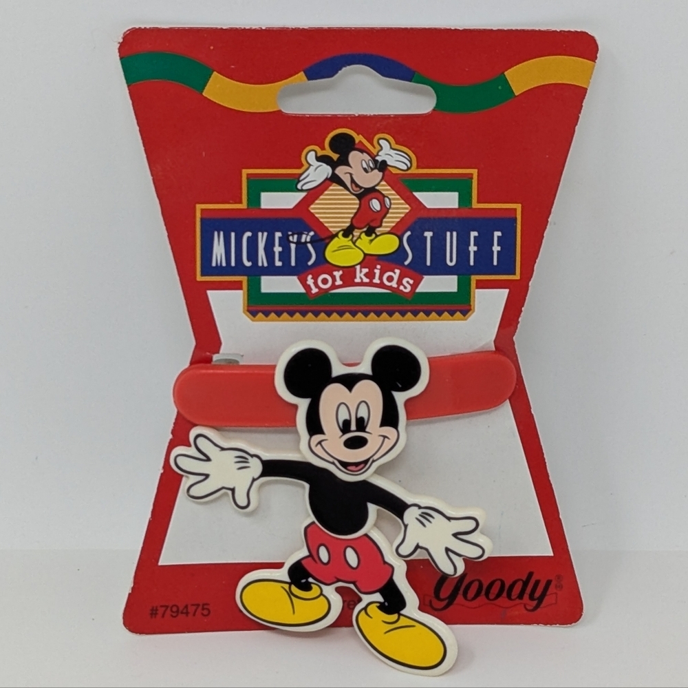 Disney Mickey Mouse Hair Clip Dancing Barrette Vintage